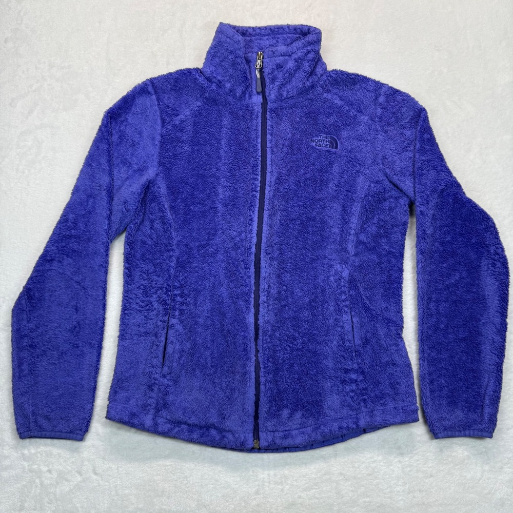 The North Face Fleece Jacket Full Zip Soft Cozy Purple‎ Womens Size M